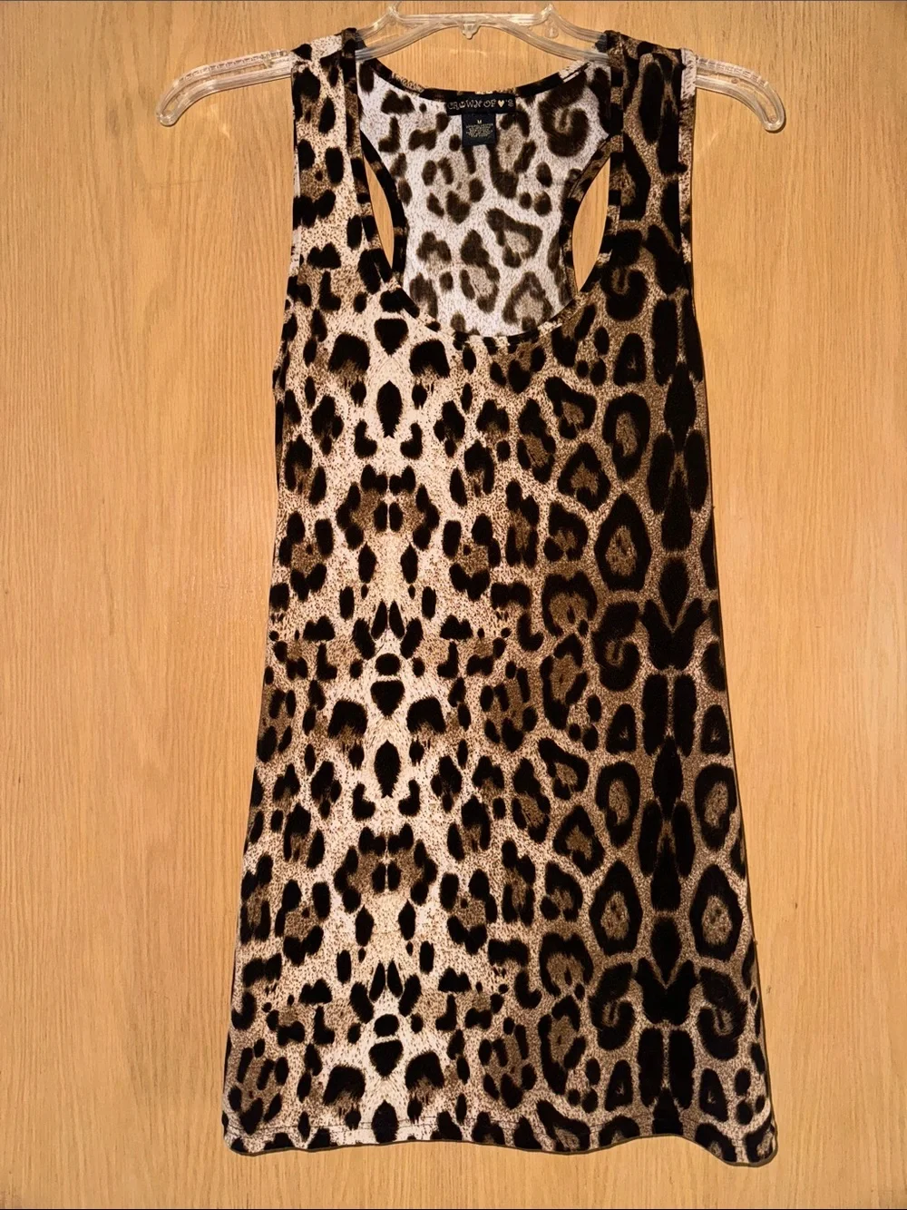 Leopard Print Racerback Tunic Tank - Picture 8 of 8
